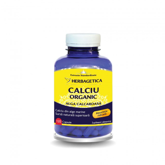 Minerale - Calciu organic alga calcaroasa
120 capsule, sinapis.ro