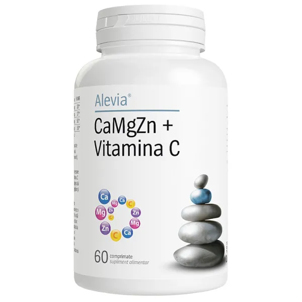 Uz general - CaMgZn + Vitamina C, 60 comprimate, Alevia, sinapis.ro