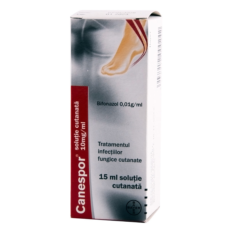Antimicotice - Canespor 10mg/ml soliție cutanată, 15ml, sinapis.ro
