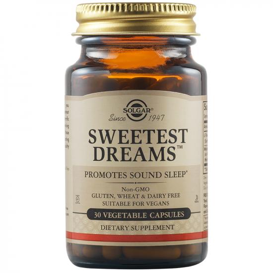 Sedative - Capsule vegetale somn ușor Sweetest Dreams, 30 capsule, Solgar, sinapis.ro