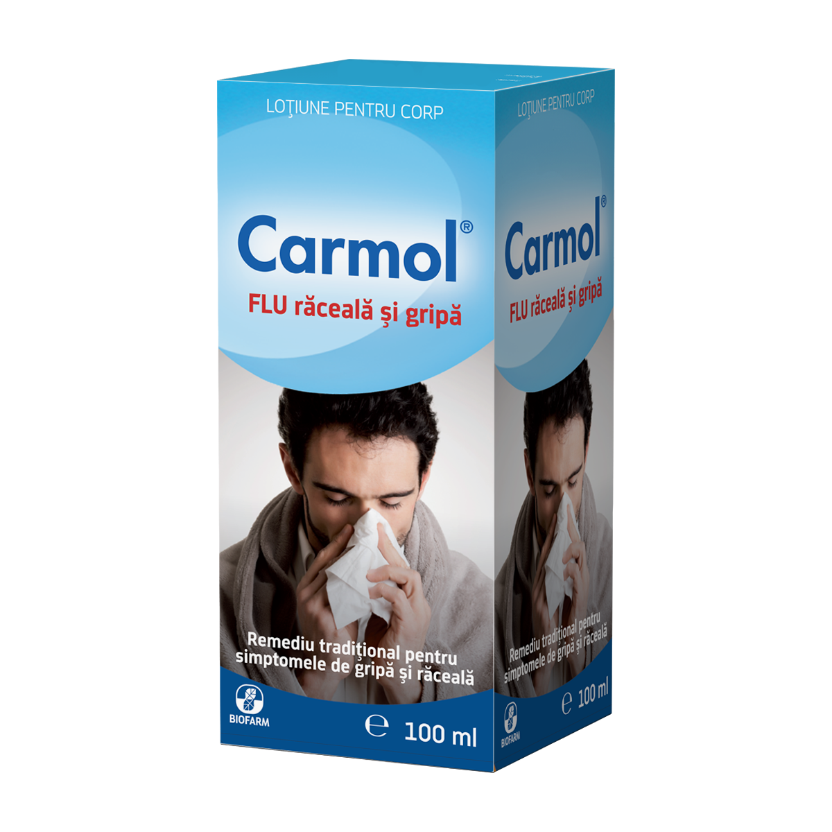 Raceala si gripa - Carmol Flu, 100 ml, Biofarm, sinapis.ro