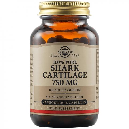 Articulatii si sistem osos - Cartilaj de rechin 750 mg, 45 capsule, Solgar, sinapis.ro