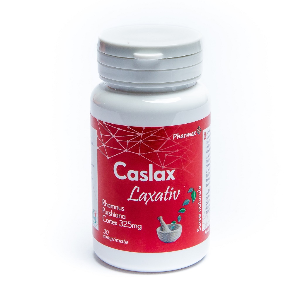 Constipatie - Caslax, 30 comprimate, Pharmex, sinapis.ro