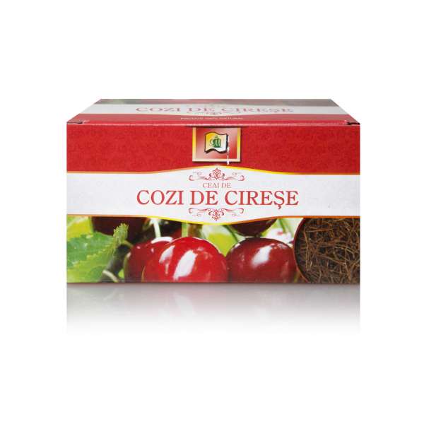 CEAI SI CAFEA - Ceai cozi de cireșe, 20 plicuri, Stef Mar, sinapis.ro