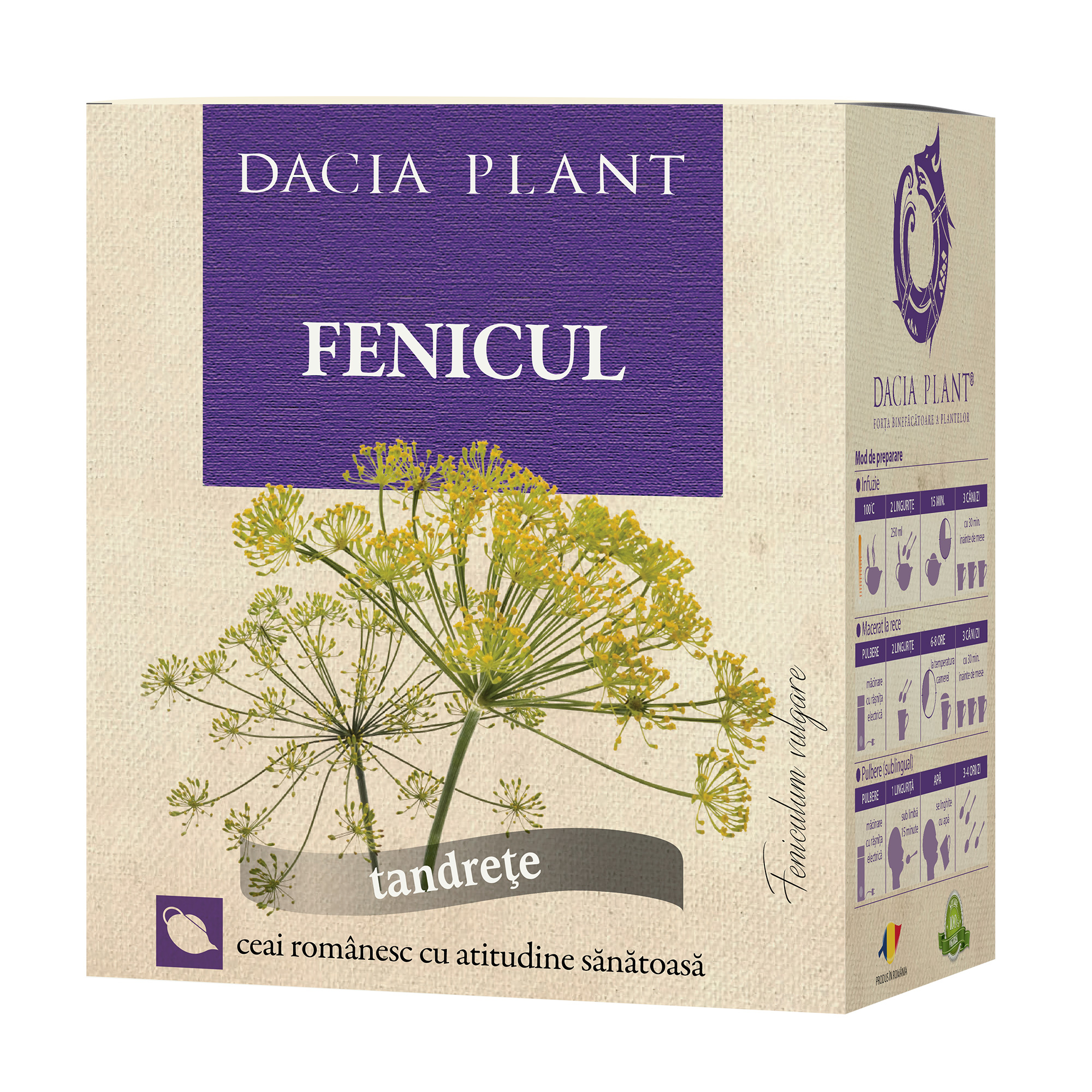 CEAIURI - Ceai de Fenicul, 50g, Dacia Plant, sinapis.ro