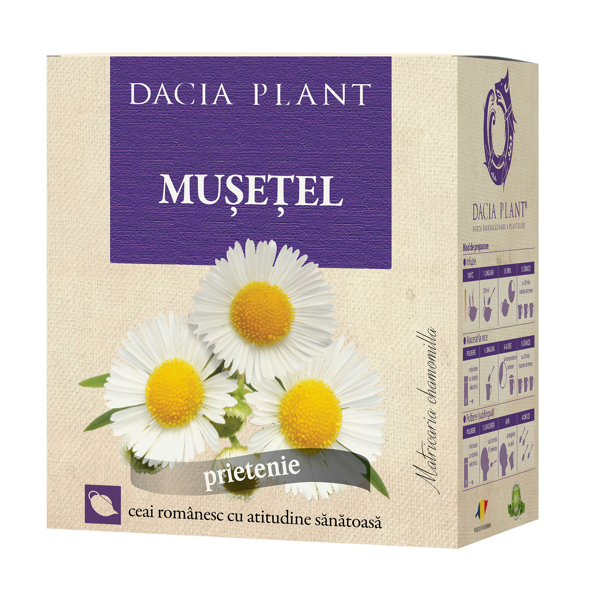 CEAIURI - Ceai de Mușețel, 50 g, Dacia Plant, sinapis.ro