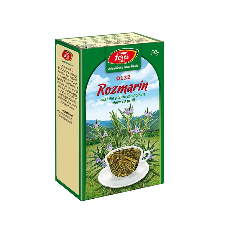 CEAIURI - Ceai frunze Rozmarin, D132, 50 g, Fares, sinapis.ro