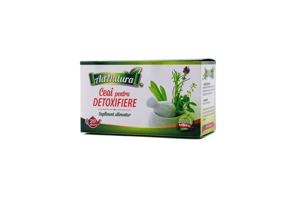 CEAIURI - Ceai pentru detoxifiere, 20 plicuri, AdNatura, sinapis.ro