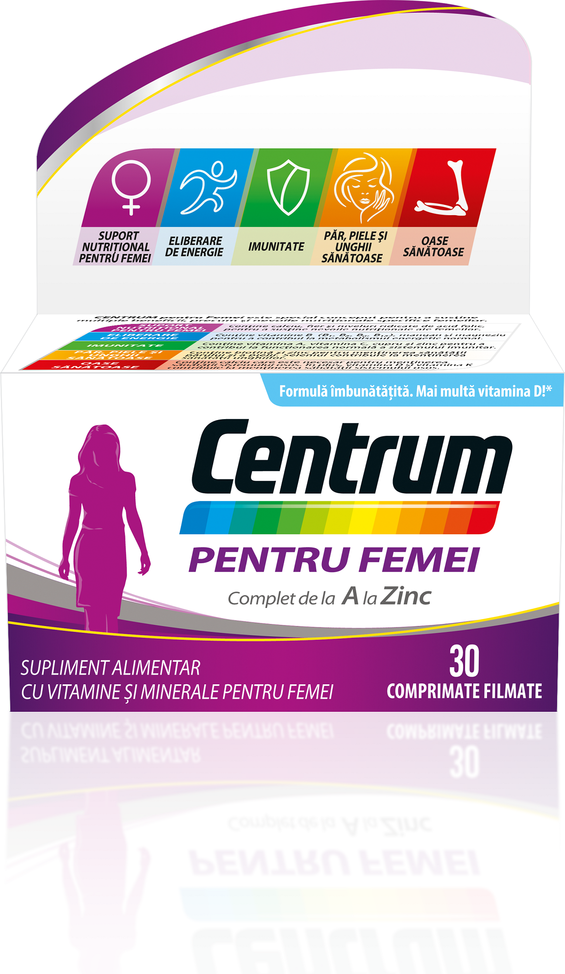 Adulti - Centrum pentru femei complet de la A la Zinc, 30 comprimate, sinapis.ro