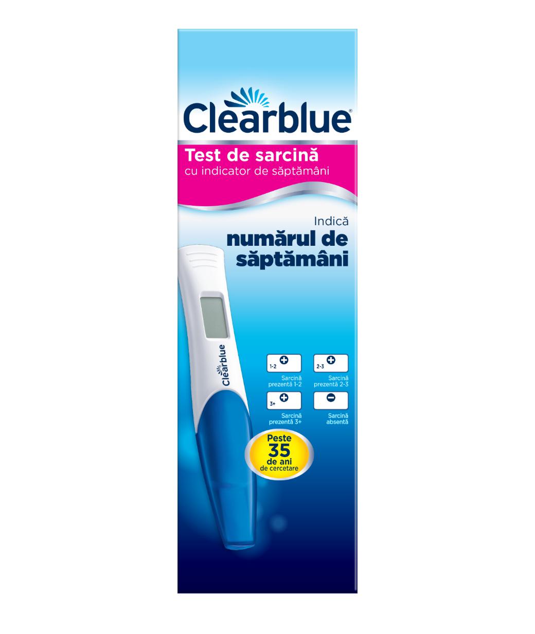 Teste - Clearblue Test de sarcina cu indicator saptamani , sinapis.ro