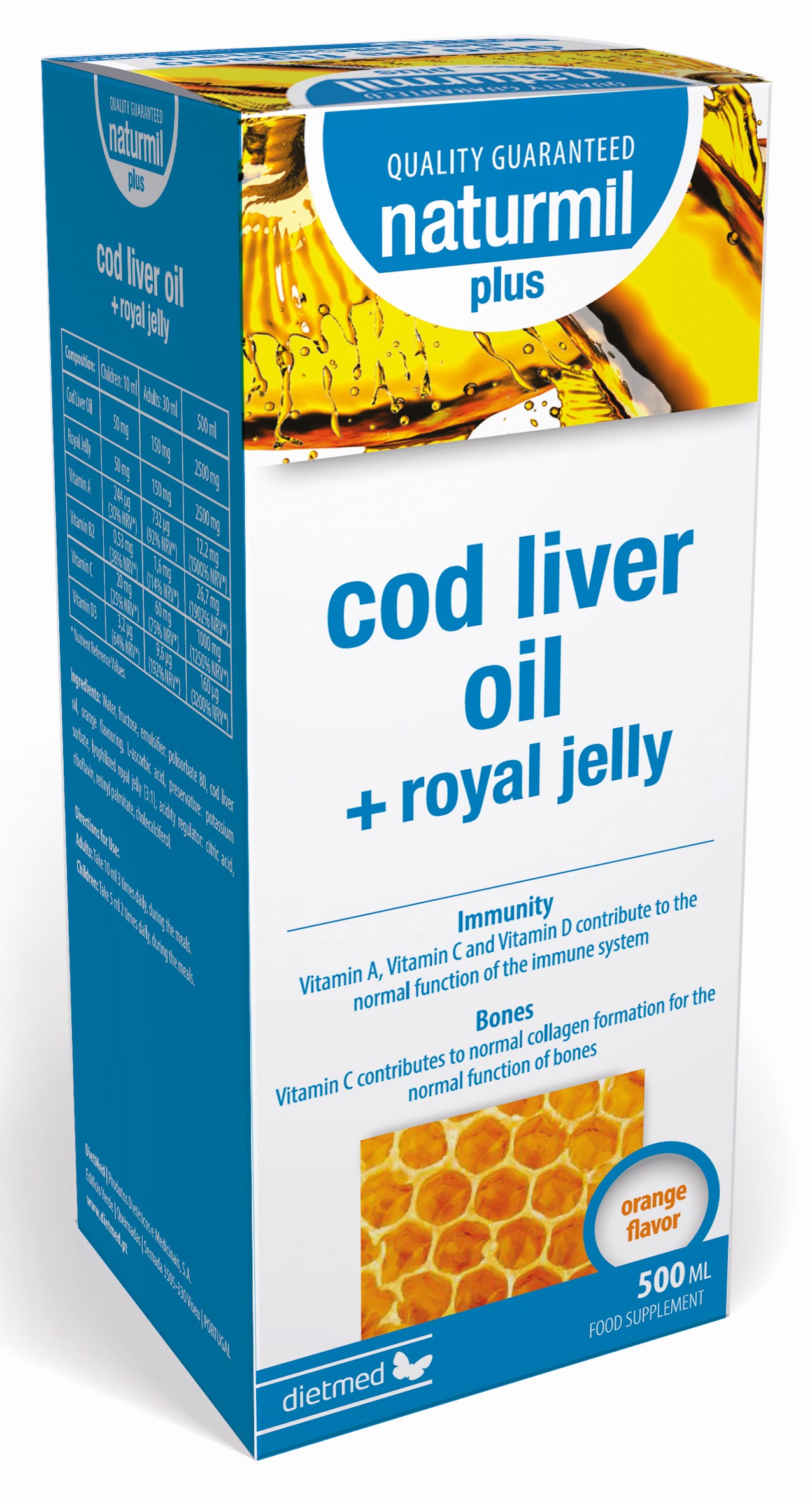 ANTIOXIDANTI - Cod Liver Oil Plus with Royal Jelly,
500 ml suspensie orală, sinapis.ro