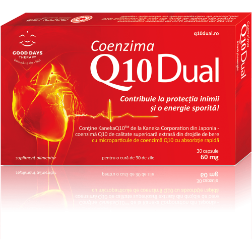Cardiace-tensiune - Coenzima Q10 Dual, 30 capsule, sinapis.ro