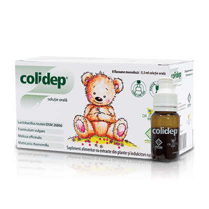 Colici copii - Colidep suspensie orală, 8 flacoane, Erbozeta, sinapis.ro