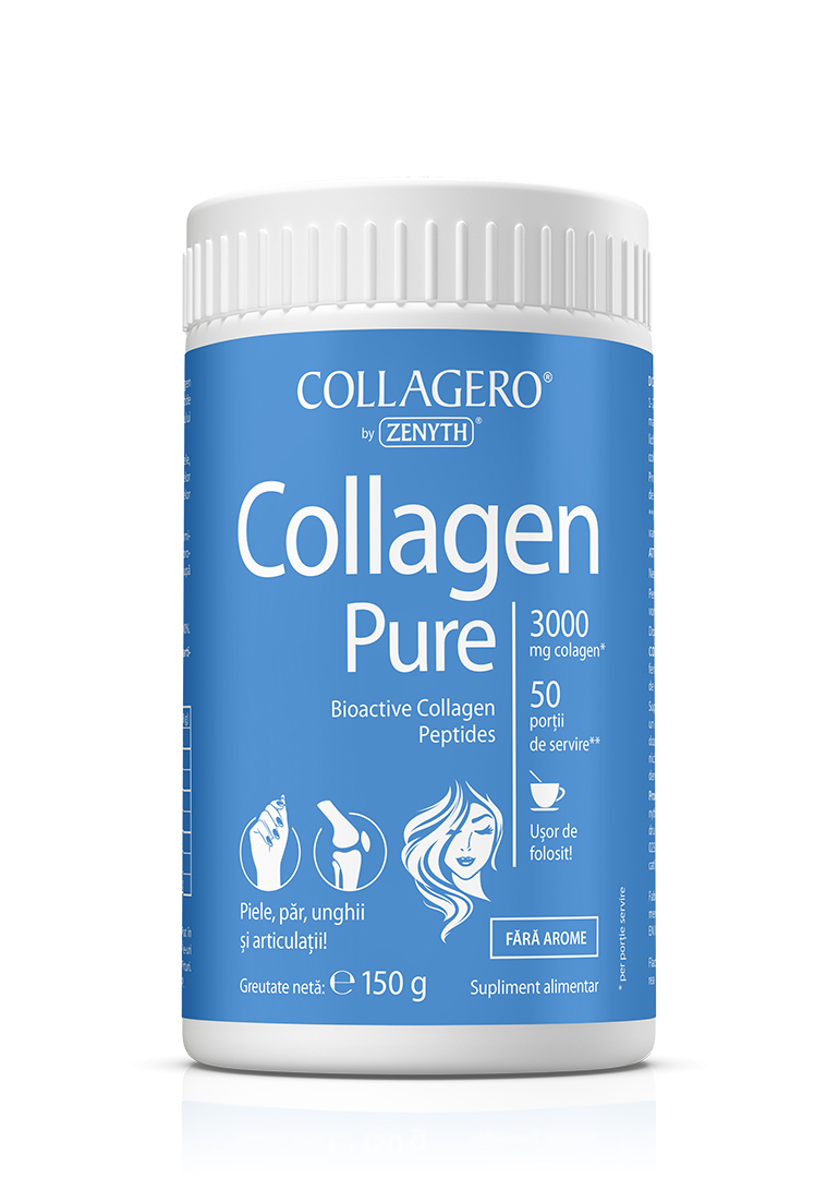 Articulatii si sistem osos - Collagen Pure, 150g pulbere, Zenyth, sinapis.ro
