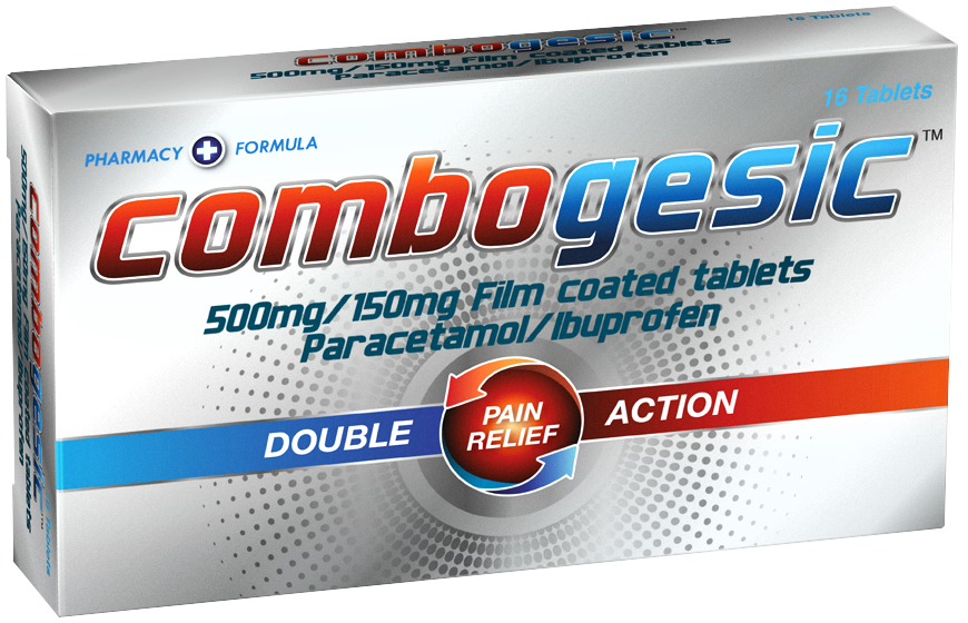 Analgezice - Combogesic, 500mg/150mg, 16 comprimate filmate, Medochemie, sinapis.ro