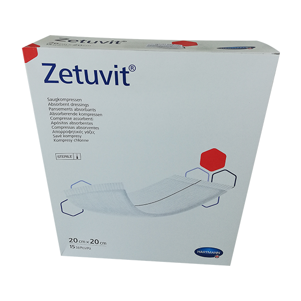 Comprese - Comprese absorbante Zetuvit, 20x20 cm, 15 bucăți, Hartmann, sinapis.ro