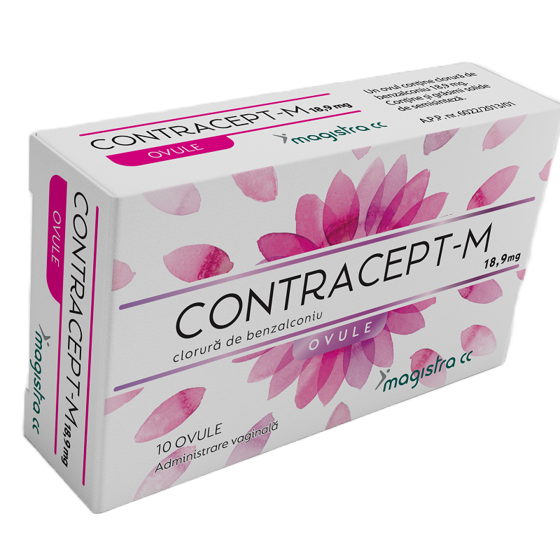 Anticonceptionale - Contracept-M, 18.9mg, 10 ovule, Magistra CC, sinapis.ro