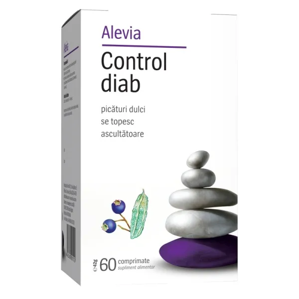 Antidiabetice - Control Diab,  60 comprimate, Alevia, sinapis.ro