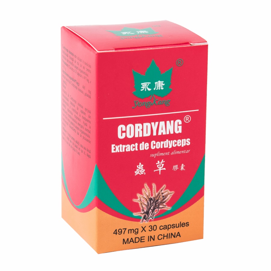 IMUNOMODULATOARE - Cordyang 497 mg Cordiceps extract, 30 capsule, Yong Kang, sinapis.ro