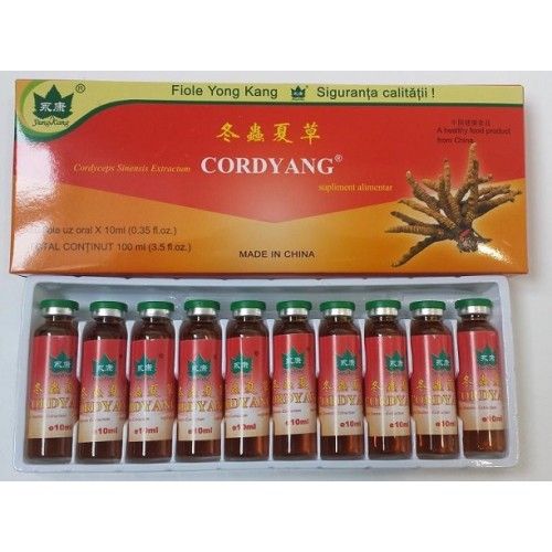 IMUNOMODULATOARE - Cordyang Cordiceps Sinensis extract, 10 fiole, Yong Kang, sinapis.ro