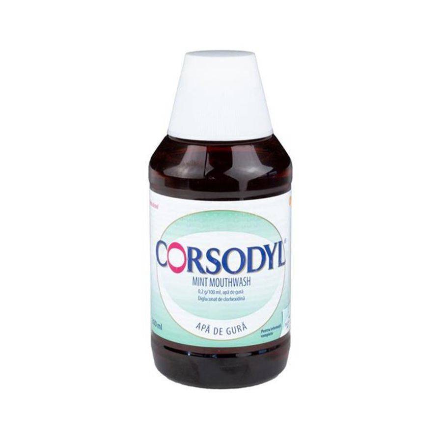 Apa de gura - Corsodyl Mint apa de gura 0.2% 300ml, sinapis.ro