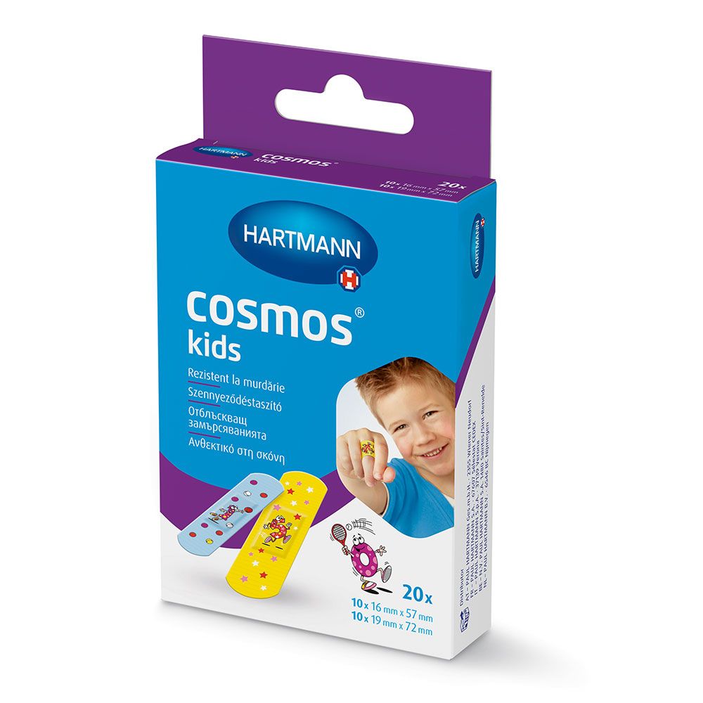 Plasturi - Cosmos kids plasture, 20 bucati, Hartman, sinapis.ro