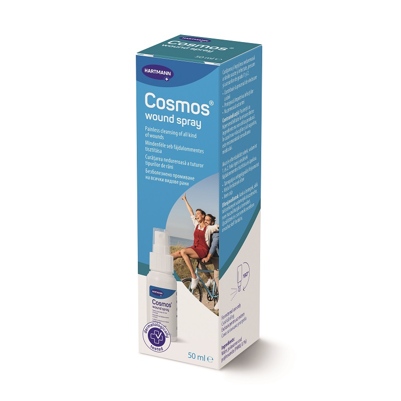 Antiseptice - Cosmos Wound, spray pentru curățarea rănilor, 50 ml, Hartmann , sinapis.ro