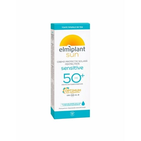 Produse cu SPF pentru fata - Cremă protecție solară pentru față, SPF 50+, 50ml, Elmiplant, sinapis.ro