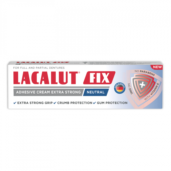 Adezivi proteze dentare - Crema adeziva Lacalut Fix Neutral, 40 g, Theiss Naturwaren, sinapis.ro