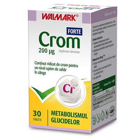 DE SLABIT - Crom Forte, 30 tablete, Walmark, sinapis.ro