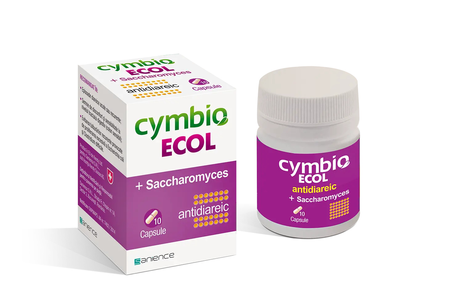 Antidiareice - Cymbio ECOL, 10 capsule, Sanience, sinapis.ro