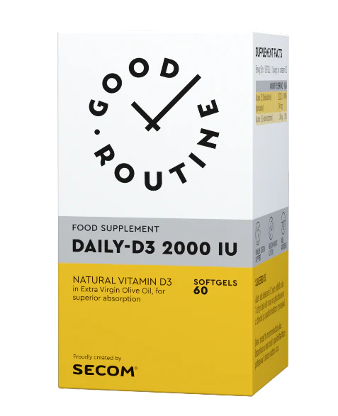 Imunitate - Daily-D3 2000IU, 60 capsule gelatinoase moi, sinapis.ro