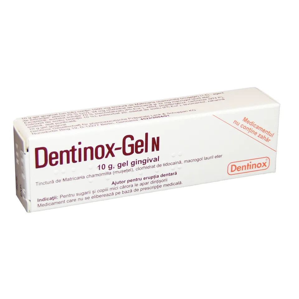 INGRIJIRE ORALA - Dentinox - Gel N, gel gingival, 10g, sinapis.ro