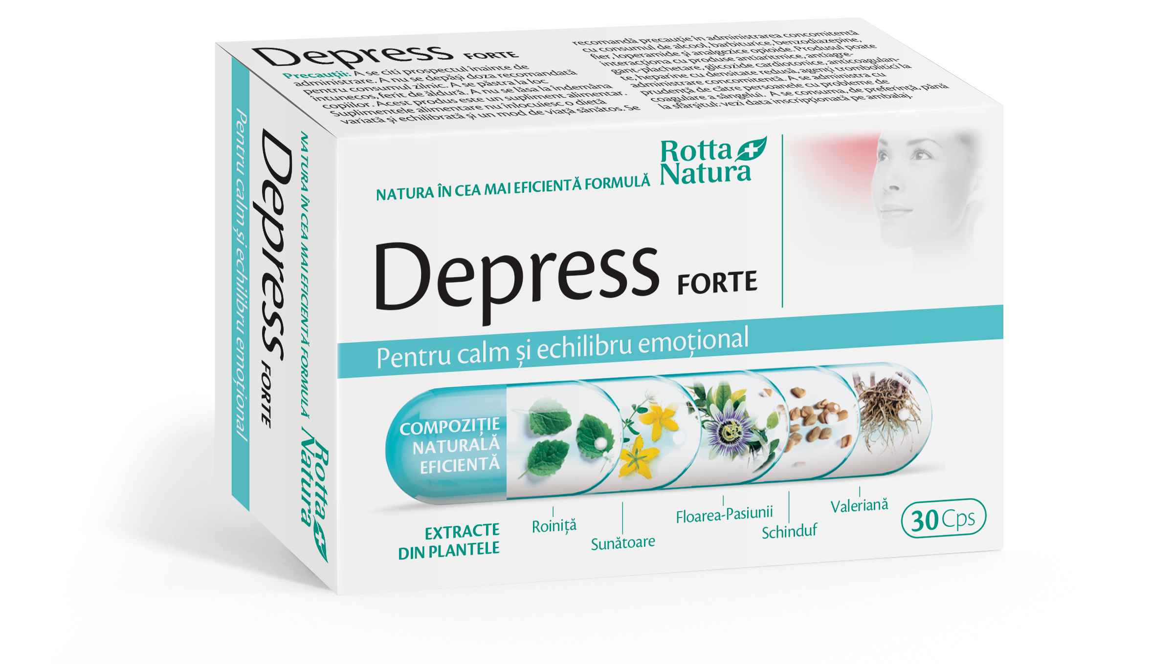 Antistres - Depress forte, 30 capsule, Rotta Natura, sinapis.ro