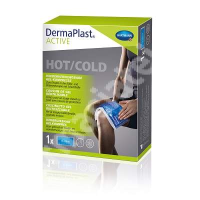 Plasturi si pansamente - DermaPlast ACTIVE Hot/Cold, compresă cu gel, reutilizabilă, 12 x 29cm, Hartmann, sinapis.ro