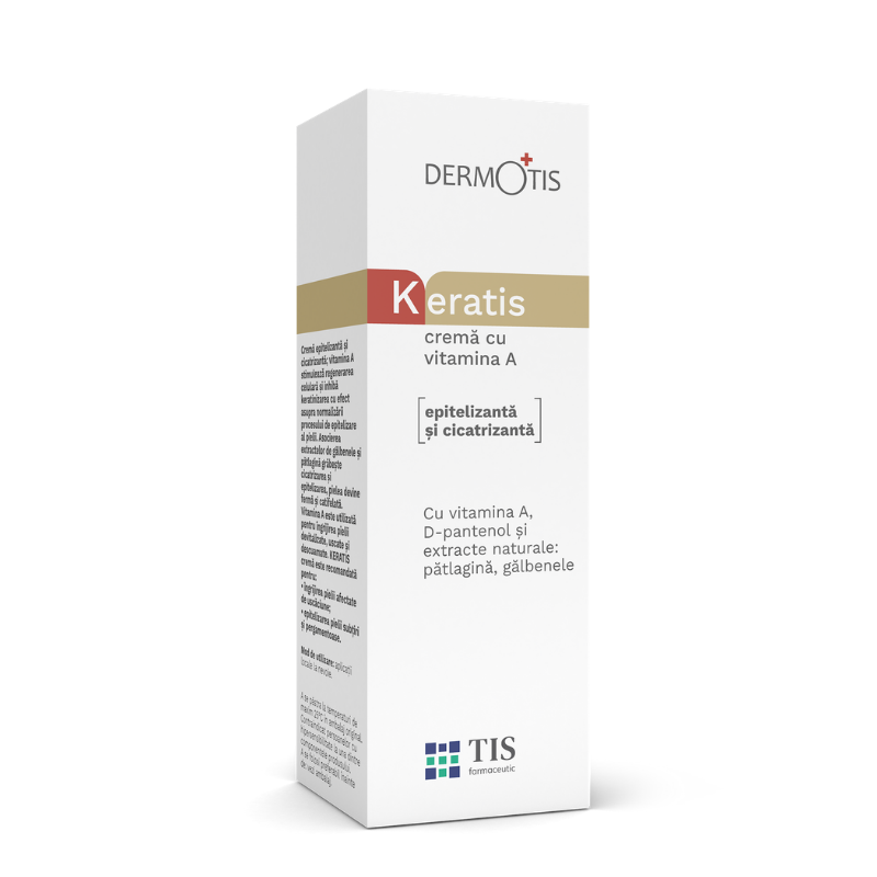 Alte afectiuni ale pielii - Dermotis Keratis cremă cu vitamina A, 20 ml, Tis, sinapis.ro