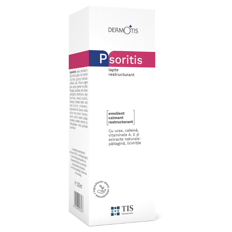 Dermatita atopica - Dermotis Psoritis lapte restructurant, 100 ml, Tis, sinapis.ro