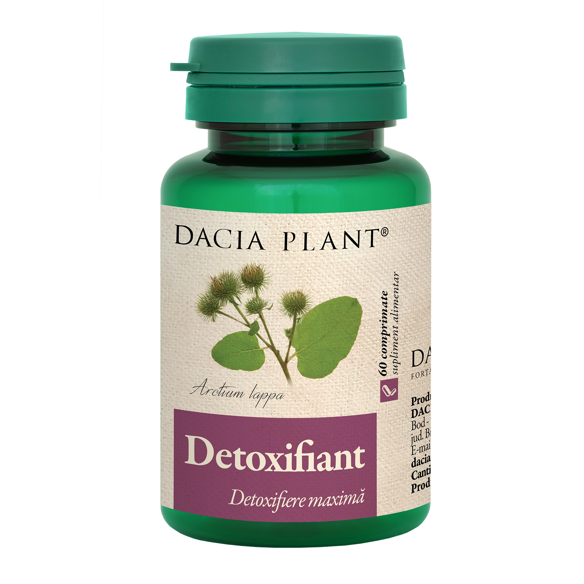 DETOXIFIERE - Detoxifiant, 60 comprimate, Dacia Plant, sinapis.ro