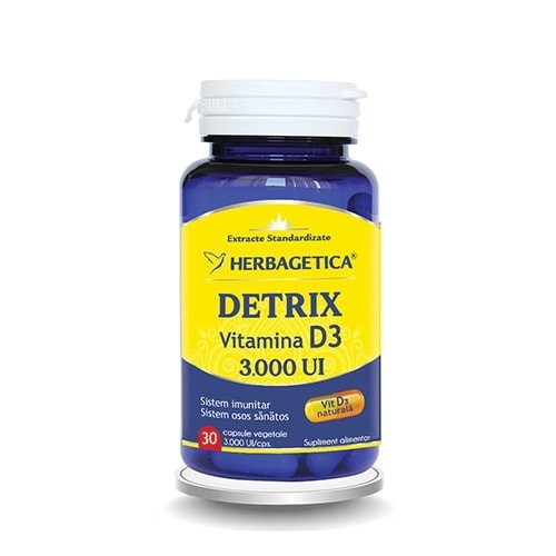 Uz general - Detrix vitamina D3 3000ui
30 capsule, sinapis.ro