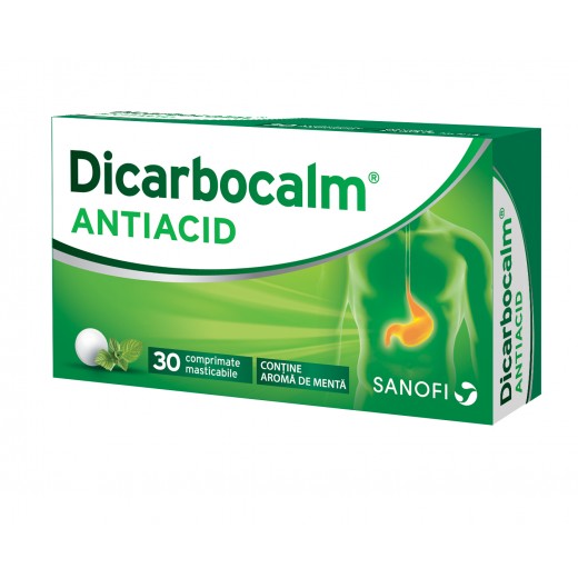 Antiacide - Dicarbocalm antiacid, 30 comprimate masticabile, Opella, sinapis.ro