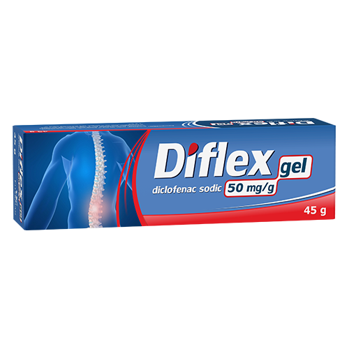 Dureri musculare - Diflex 50 mg/g, gel, 45 g, Fiterman, sinapis.ro