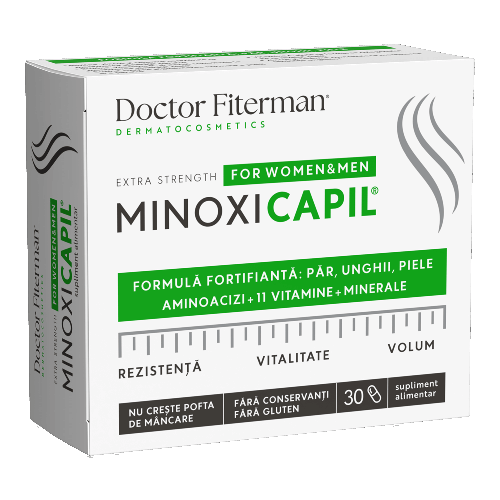 Suplimente alimentare - Doctor Fiterman Minoxicapil, 30 capsule, sinapis.ro