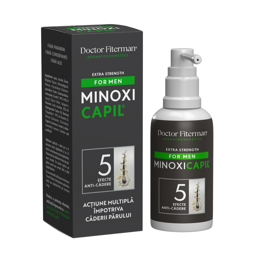 Caderea parului - Doctor Fiterman MINOXICAPIL Men spray, 60 ml, sinapis.ro
