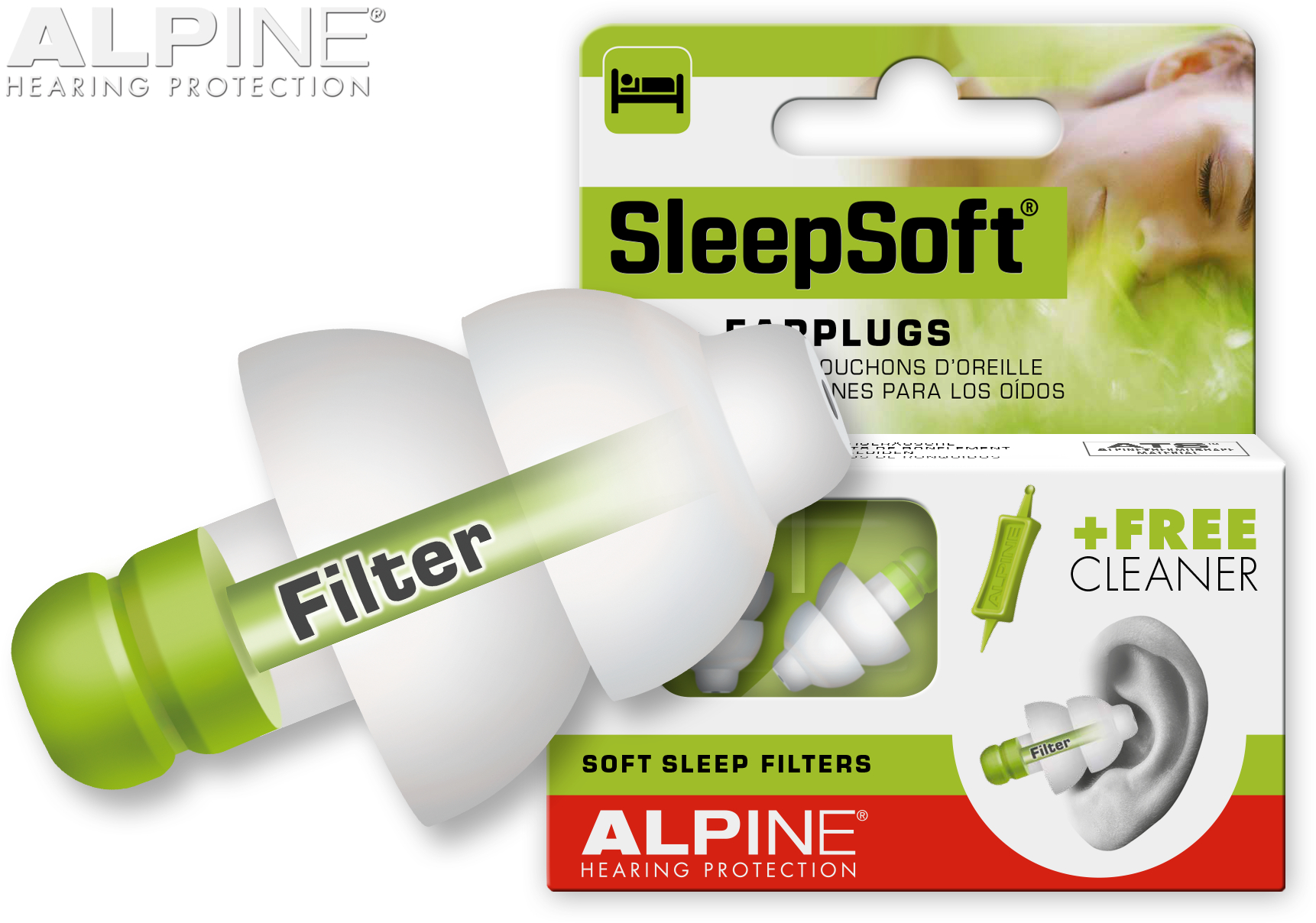 Tehnico-medicale - Dopuri de urechi pentru somn, Alpine SleepSoft, sinapis.ro