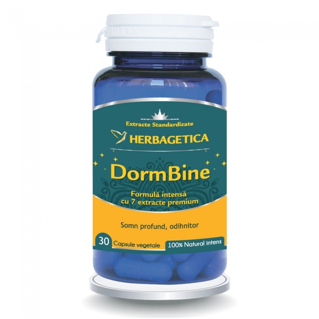 Sedative - DormBine 30 capsule, Herbagetica, sinapis.ro