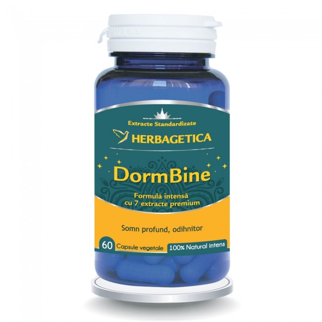 Sedative - DormBine 60 capsule, Herbagetica, sinapis.ro