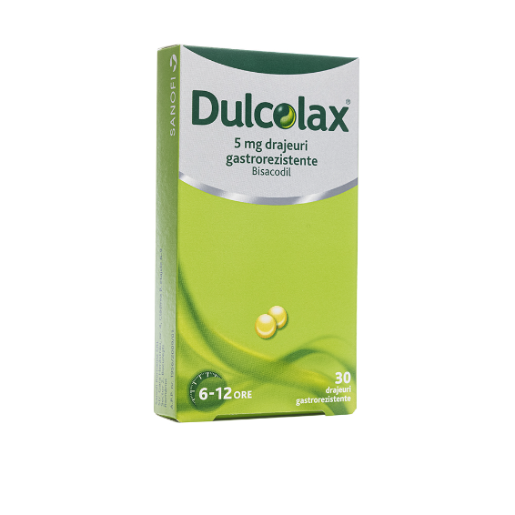 Constipatie - Dulcolax, 5mg, 30 drajeuri gastrorezistente, Opella, sinapis.ro