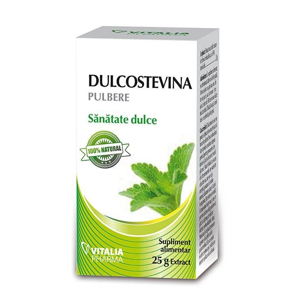 ZAHAR SI INDULCITORI - Dulcostevina pulbere, 25 g, Viva Pharma, sinapis.ro