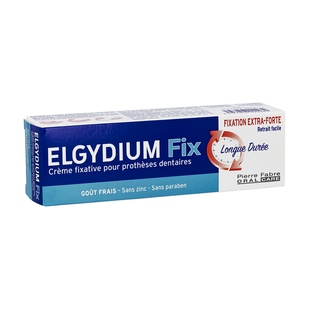 Adezivi proteze dentare - Elgydium Fix Crema adeziva fixare foarte puternica 45g, sinapis.ro