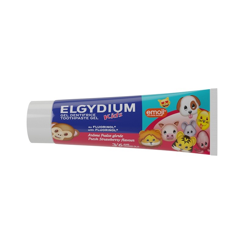 Pasta de dinti pentru copii - ELGYDIUM Kids pastă de dinți emoji pentru copii de la 3 la 6 ani, 50ml